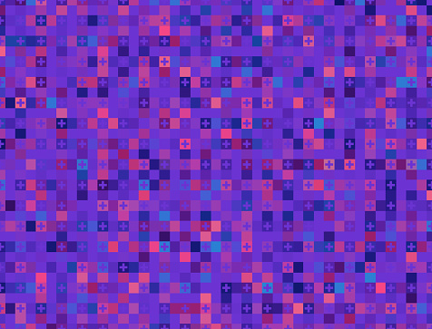 Digital tech pixel technology abstract background pattern design.