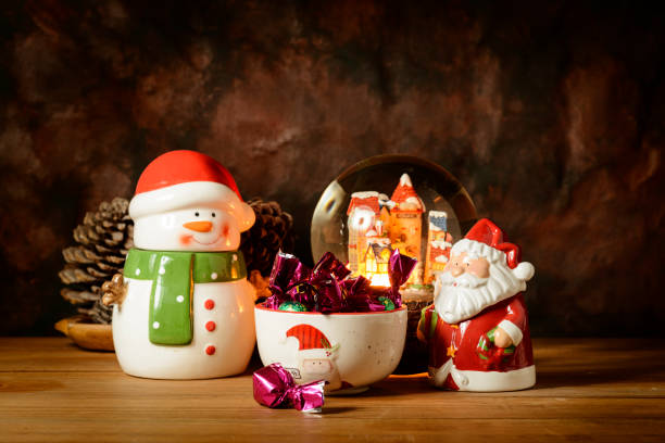 istock Christmas still life with figures and sweets. 1782458810
