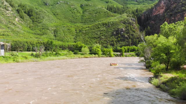 Whitewater rafting along the Colorado river and the Canyon