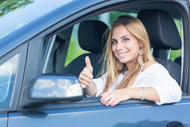istock Happy Young Woman with Her New Car 178248890