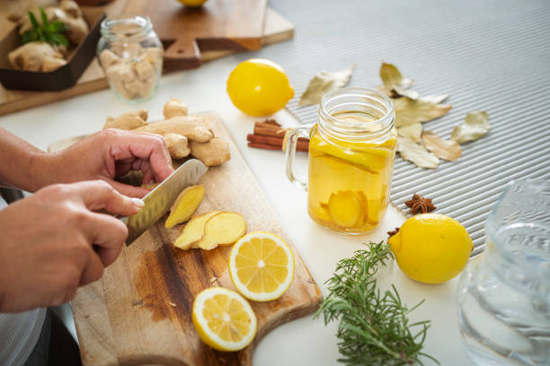 Chá Gelado de Gengibre e Limão: Refresque-se no Calor! - receita deliciosa profissional - passo 2