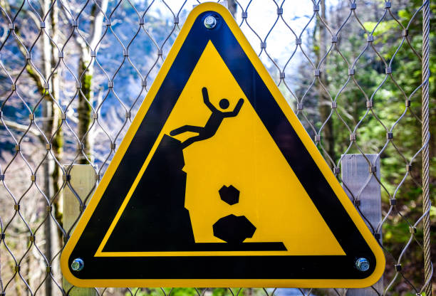 istock danger sign at a hiking path in germany - on own risk 1782523613