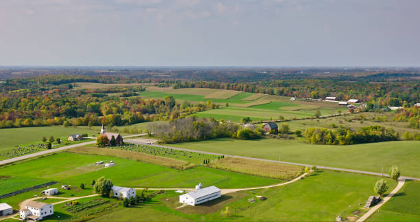 istock High Angle Shot of Fields in Hillsboro, Wisconsin 1782535975