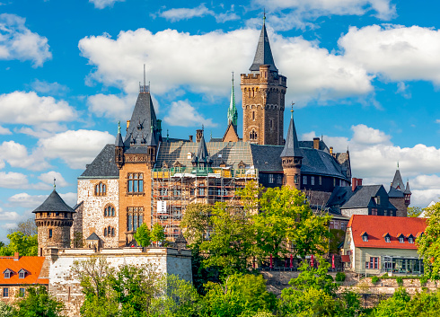 Medieval architecture of Wernigerode old town, Germany