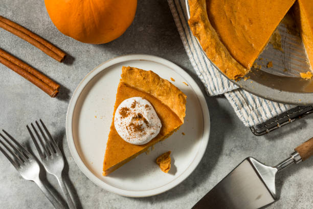 istock Homemade Orange Thanksgiving Pumpkin Pie 1782582756