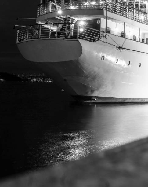 istock A ship at the port during night 1782662746