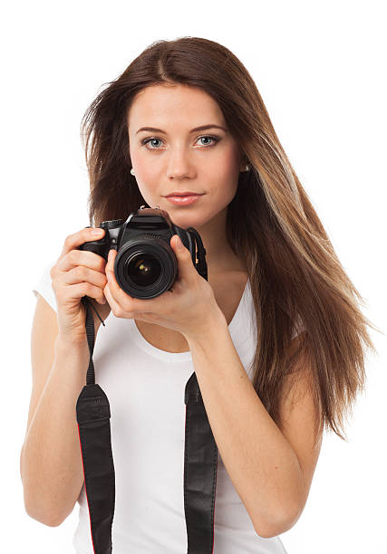 istock Pretty female photographer 178268998