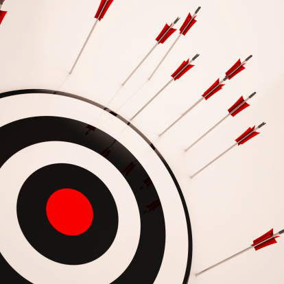 Missed Target Showing Failure Loss And Unsuccessful Aim