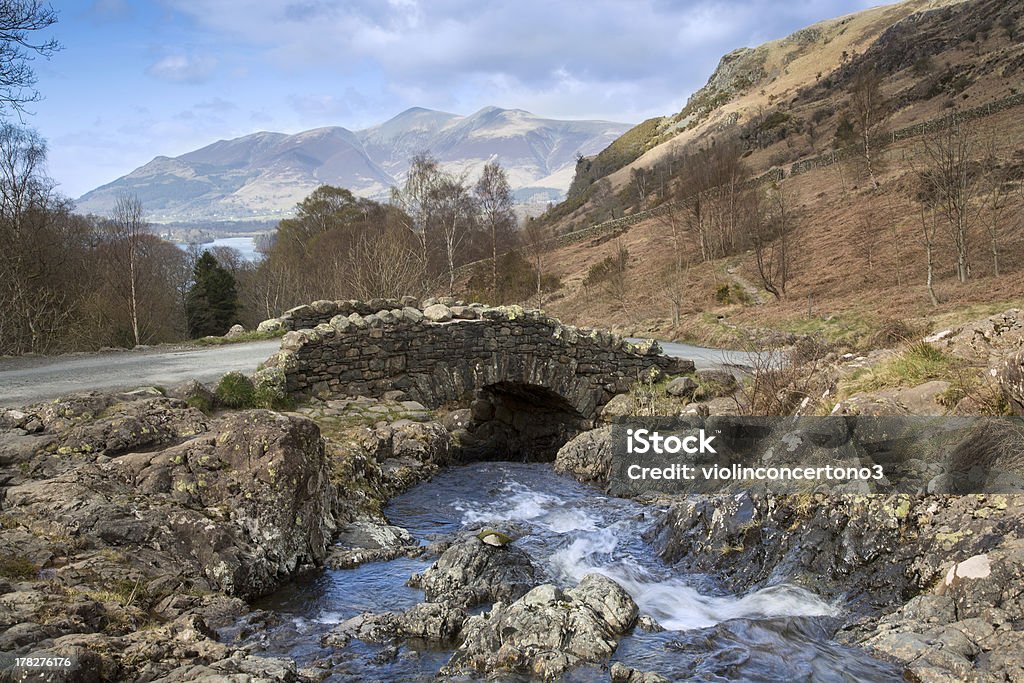 Ashness Bridge, la région des lacs de Cambrie - Photo de Borrowdale libre de droits