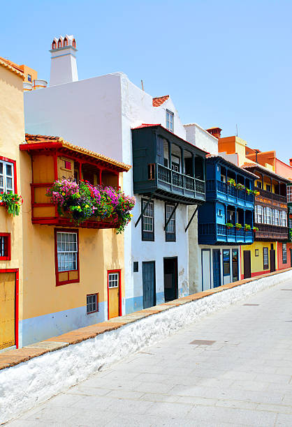istock Colorful houses with balconies 178276459