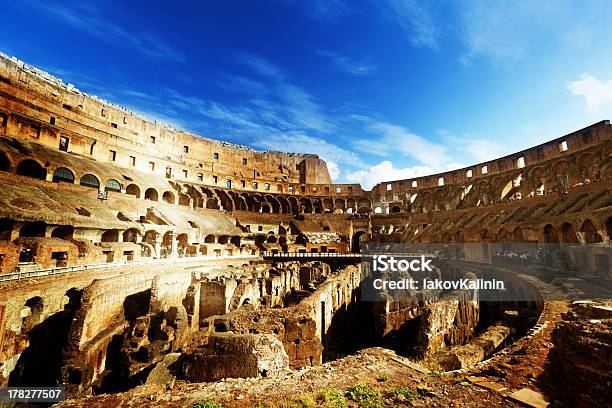 Modern Day Interior Of Colosseum In Rome Italy Stock Photo - Download Image Now - Coliseum - Rome, Inside Of, Amphitheater