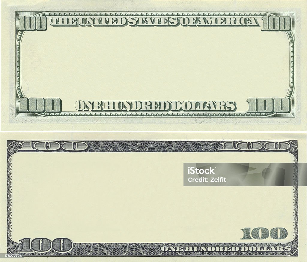 Banconota da 100 dollari motivo chiaro - Foto stock royalty-free di Banconota