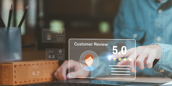Business owners check responses customer reviews, sell things online ,consumers opinion, and rated satisfaction ,Guaranteed by customers online ,Quality Assessment ,rate and review ,positive marketing