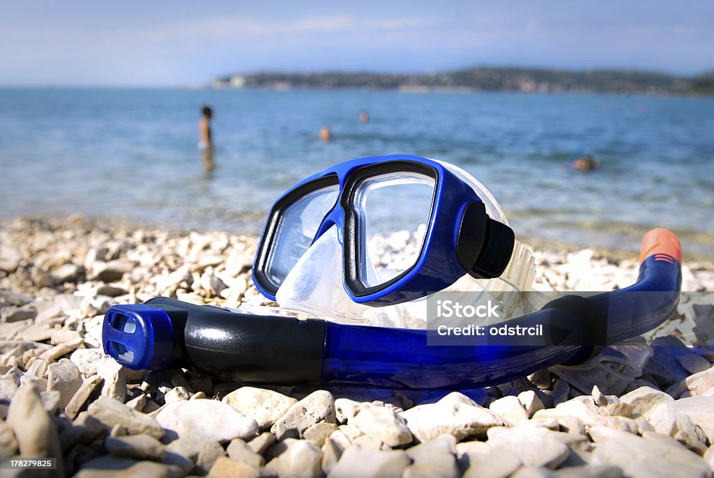 Blue Tauchen Brillen-on-sea beach - Lizenzfrei Aktivitäten und Sport Stock-Foto
