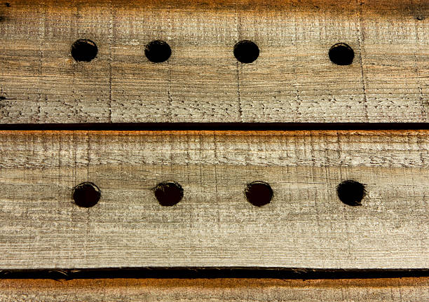 Shed Holes stock photo