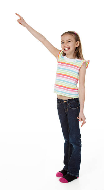 istock Pretty Little Girl Pointing Upward 178280285
