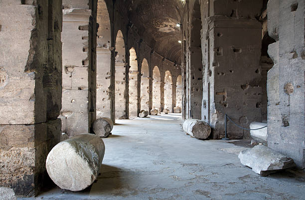 Rome - colosseum archs Rome - colosseum archs and corridor inside the colosseum stock pictures, royalty-free photos & images