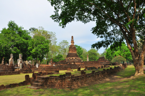 The ancient Sukhothai Historical Park in Thailand