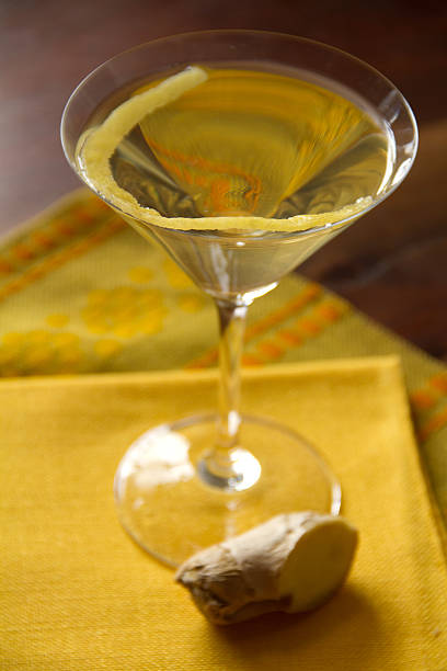 Ginger infused Citrus Martini stock photo