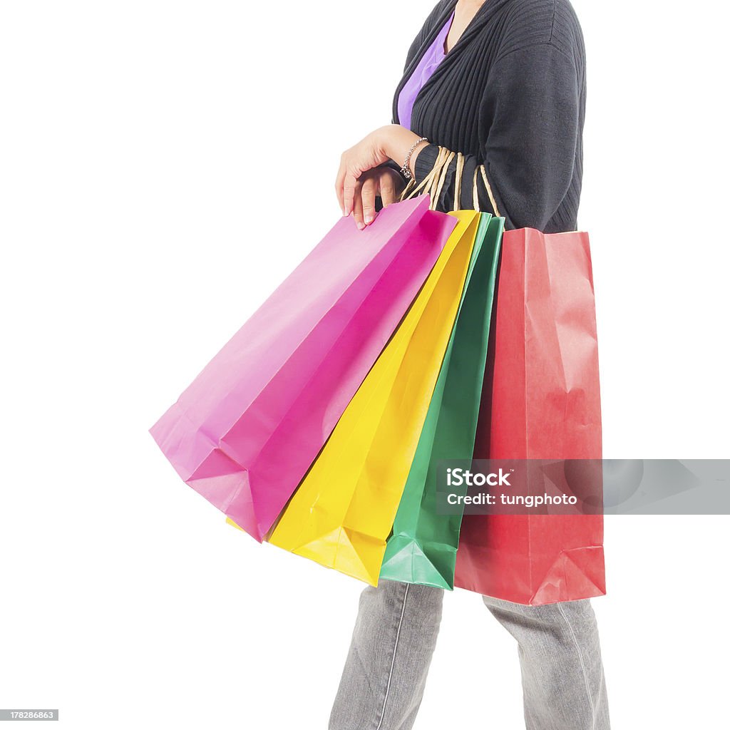 woman with shopping bags Adult Stock Photo