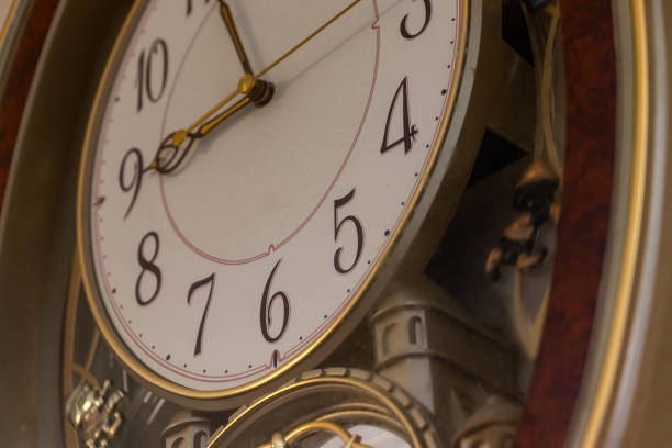 istock Face and hands of a retro wall clock 1782892062