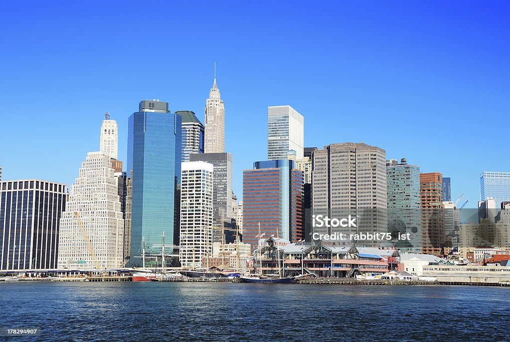 La ciudad de Nueva York Manhattan skyline - Foto de stock de Aire libre libre de derechos