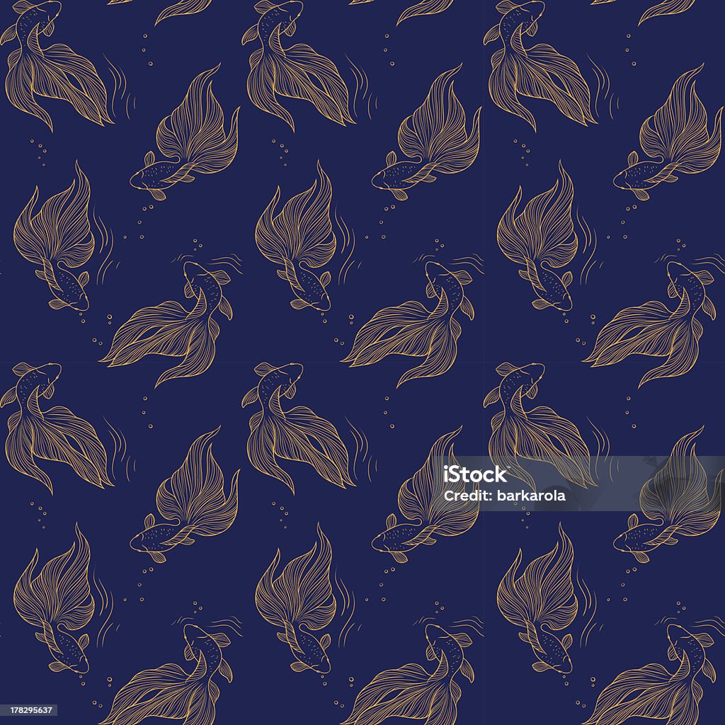 Goldfish Patterns Goldfish Pattern Stock Illustration - Download Image Now - Animal ...