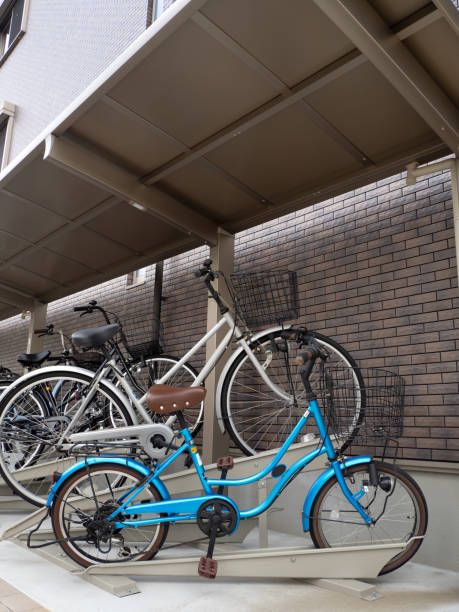 istock Apartment housing bicycle parking lot 1783007030