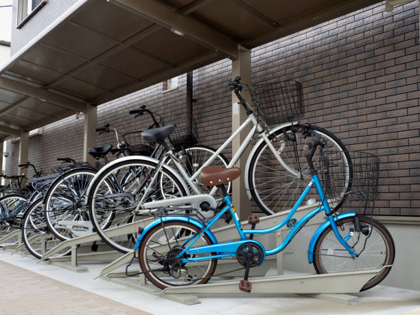 istock Apartment housing bicycle parking lot 1783007032