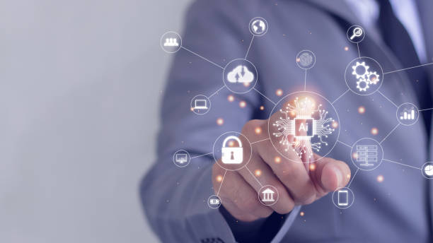 istock Digital transformation technology strategy, IoT, internet of things. transformation of ideas and the adoption of technology in business in the digital age, enhancing global business capabilities. Ai 1783051372