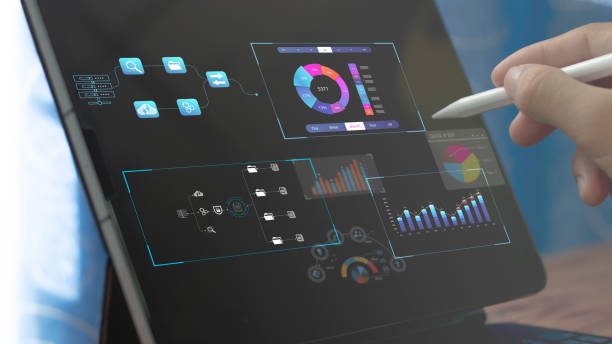 istock Business people work in Business Analytics and data management systems to generate reports with KPIs and connect to databases. financial strategy Operations, Sales, Marketing 1783063265