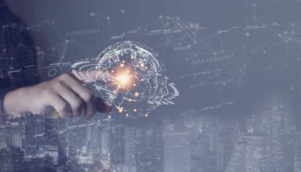 istock Businessman hand touching global internet connection Global internet connection for business and digital marketing. Connecting Big Data Digitally 1783073635