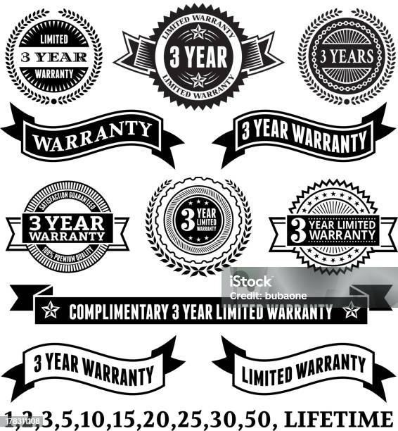 Vetores de Garantia Limitada Coleção De Distintivos e mais imagens de Selo - Timbre - Selo - Timbre, Vector, Classificação