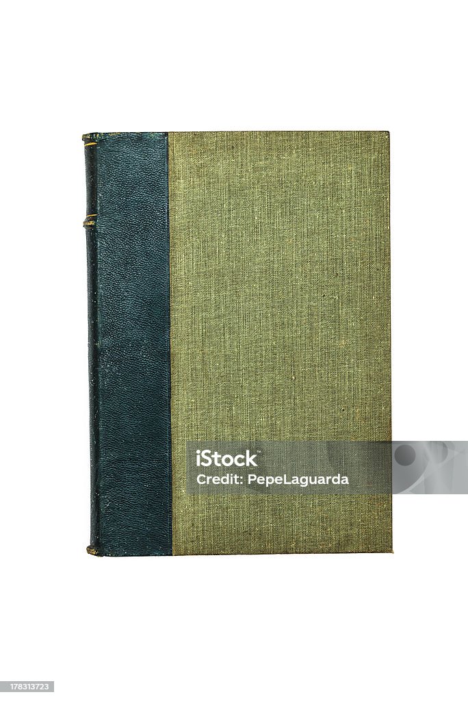 Old green book isolated on white Old green book isolated on white. 19th Century Style Stock Photo