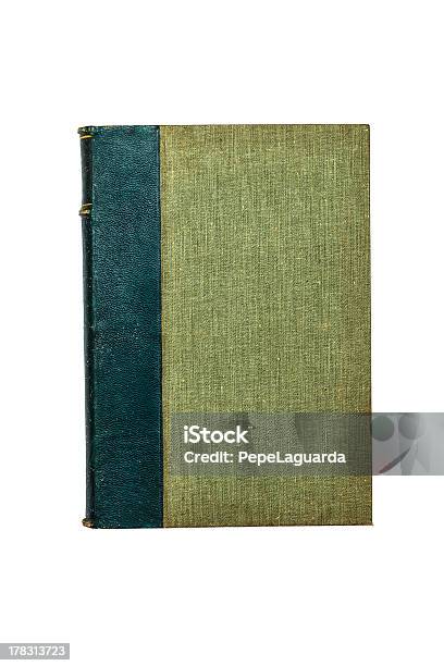 Old Green Book Isolated On White Stock Photo - Download Image Now - 19th Century Style, Antique, Blank