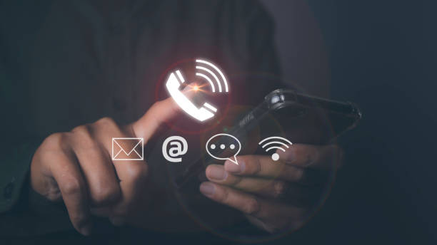 istock CONTACT US, Man using phone support hotline people connect customer service. 1783145009