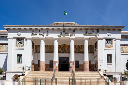 Oran, Algeria, 10 29 2023 : Facade of the National Museum Zabana, Oran, Algeria.