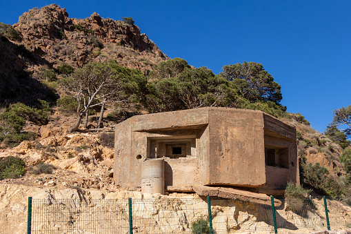 Military bunker in Santa Cruz, Oran, Algeria.