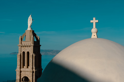 Tower and Dome of Santa Cruz chapel, Oran, Algeria.