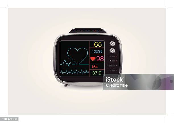 Ecg De Contrôle Vecteurs libres de droits et plus d'images vectorielles de Unité de soins intensifs - Unité de soins intensifs, Écran d'ordinateur, Diagramme