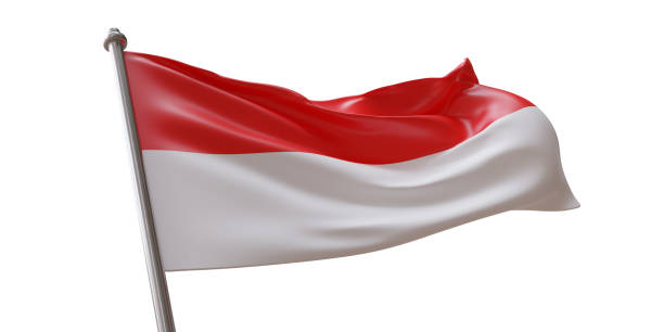 istock Indonesia flag waving isolated on white transparent background 1783287824