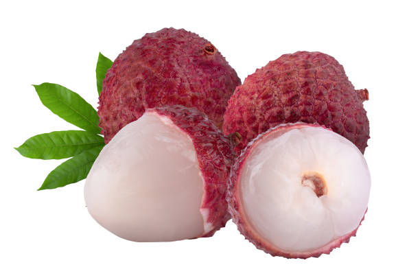 istock Fresh lychee or litchi fruit isolated on a white background 1783292227
