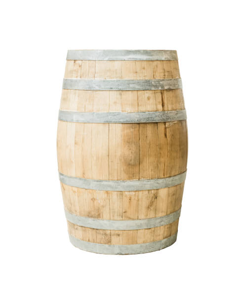 istock Wooden barrel isolated on white background 1783297149