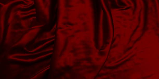 istock Red satin or silk fabric background. Velvet material 1783300014