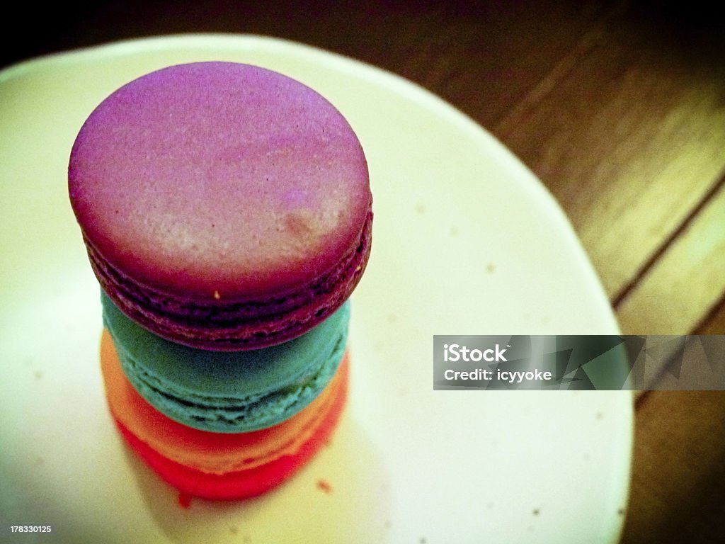 corolful Lomography di macaroons (biscotti) - Foto stock royalty-free di Amaretto