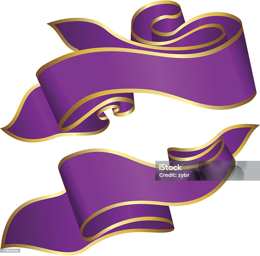 Compiled Ribbon Color Violet Violet Ribbons Stock Illustration - Download Image Now - Blank ...
