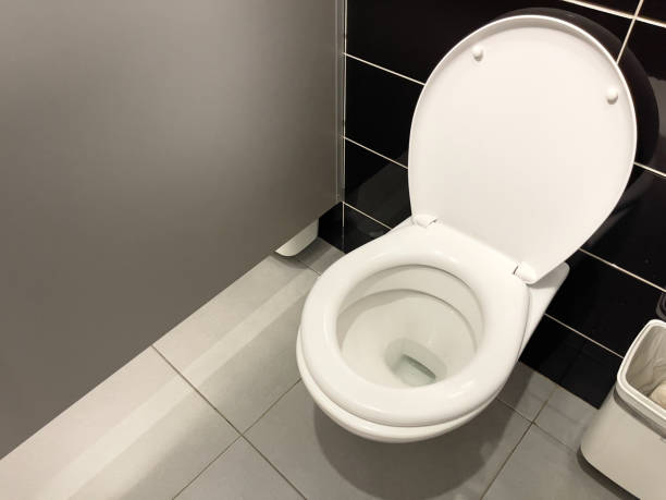 istock A white toilet bowl in a modern restroom interior. There is no one inside. 1783327841