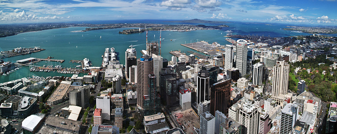Auckland, New Zealand - 15 Dec 2018: The view of Auckland city, New Zealand