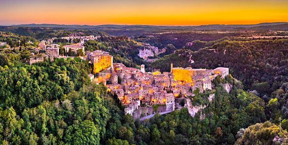 Sorano in the province of Grosseto, southern Tuscany, Italy