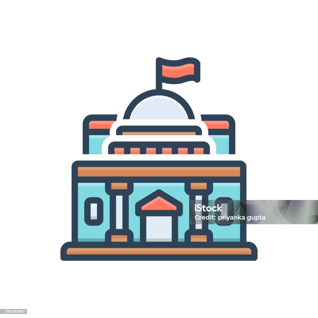 Vector Capital Building Capital Building Stock Illustration - Download Image Now ...